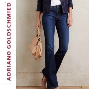 Ag Adriano Goldschmied The Angelina Petite Bootcut Jean in Dark Wash Size 30P